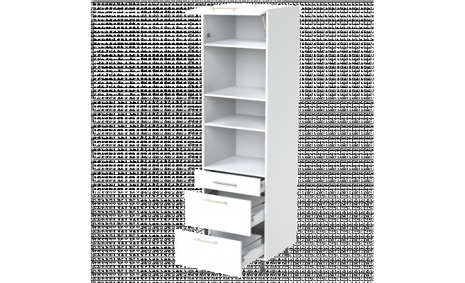 Высокий кухонный шкаф TSZPM 60 LUNA BIANCO SUPER MAT